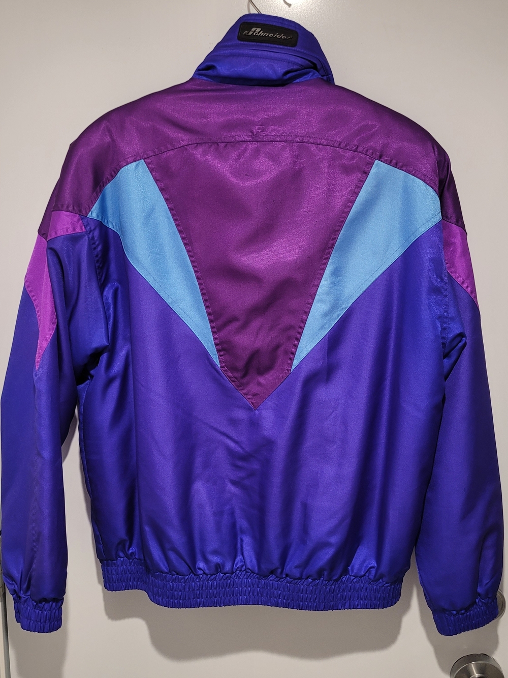 Vintage Schneider Men's Purple & Blue Ski Jacket - Picture 2 of 13